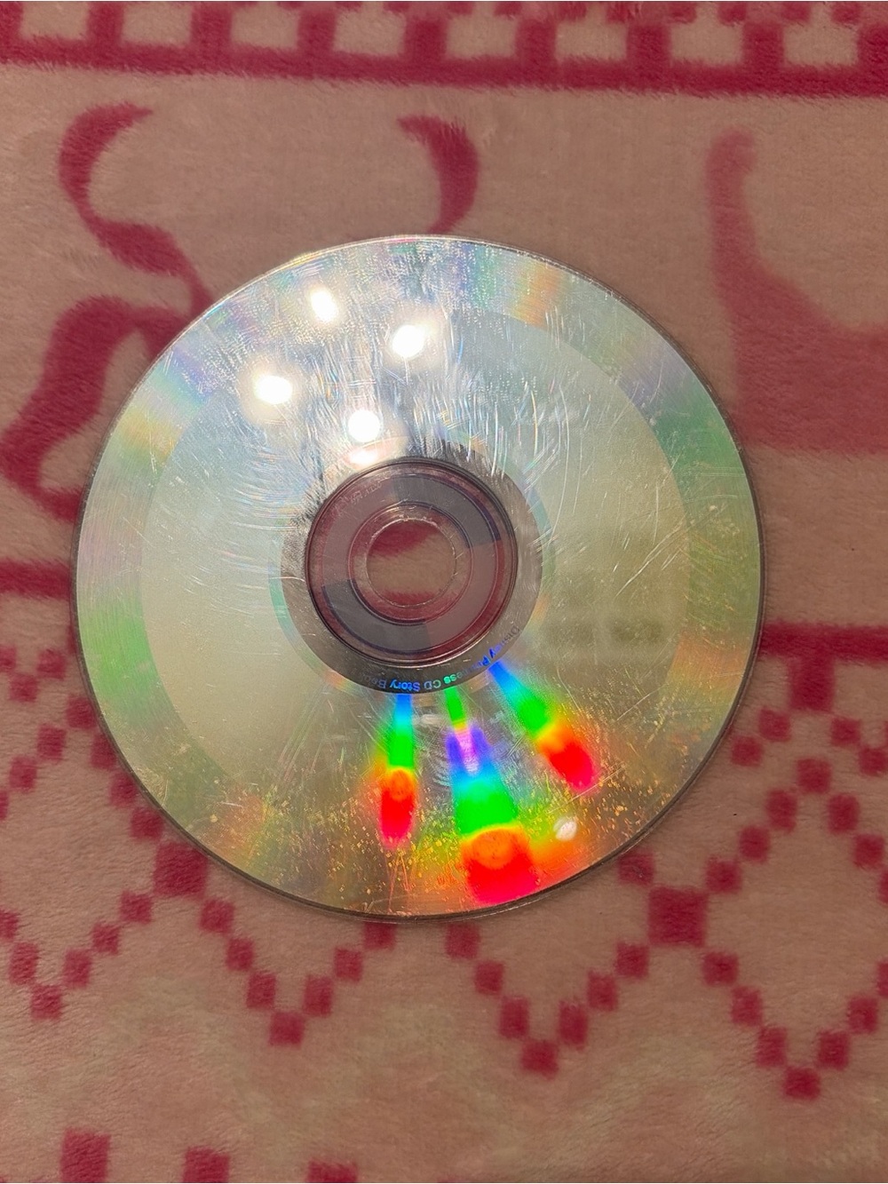 Disney Silver Reflective CD with Rainbow Highlights